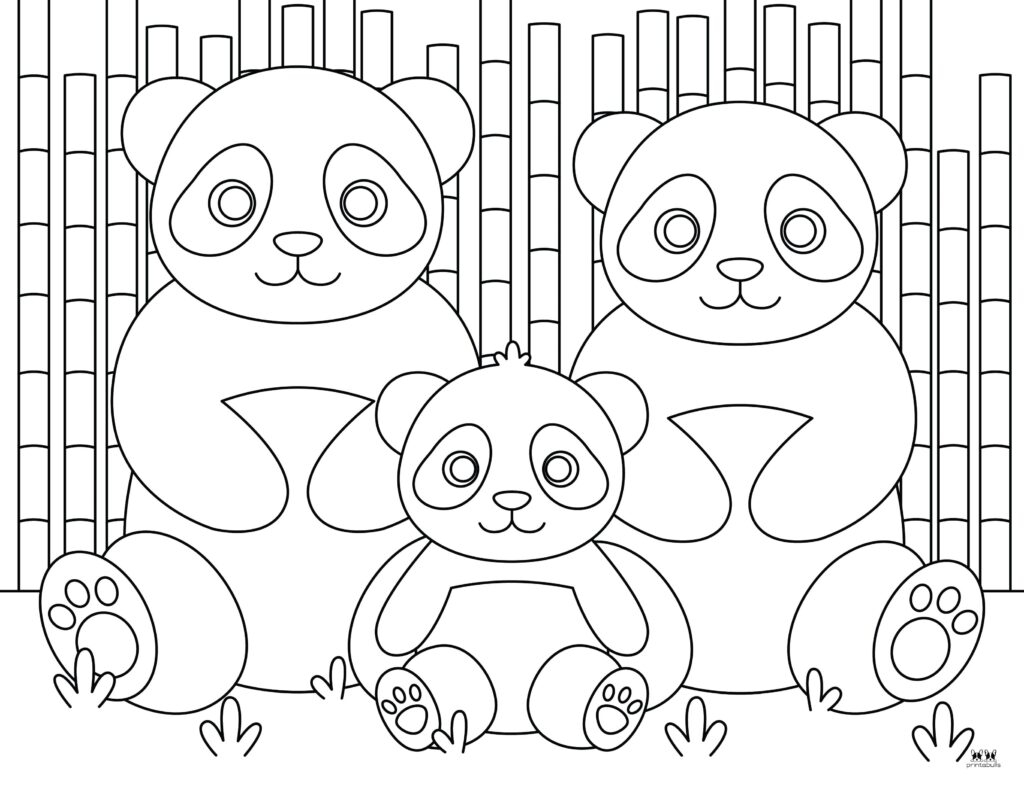 Panda Coloring Pages 25 FREE Printables Printabulls Panda Coloring Pages 25 FREE Printables Printabulls