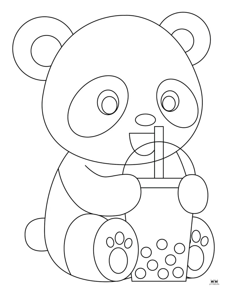 printable panda coloring pages