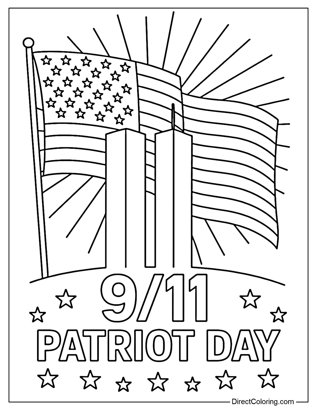 Patriot Day Coloring Pages Free PDF To Download And Print
