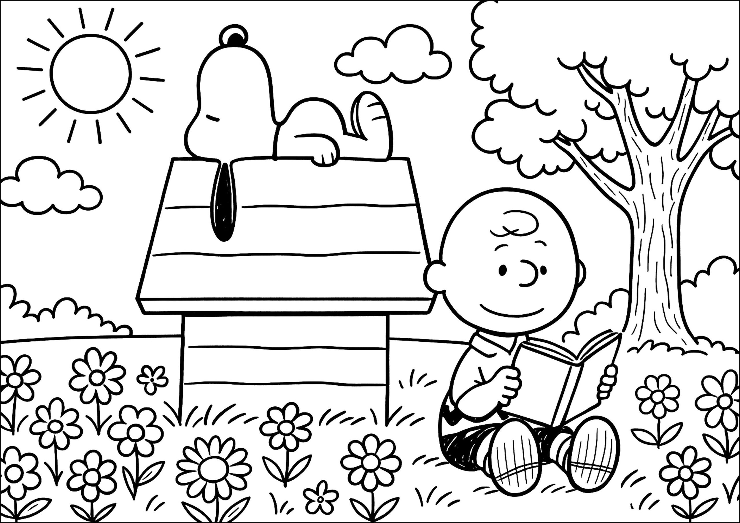 free snoopy coloring pages free snoopy coloring pages