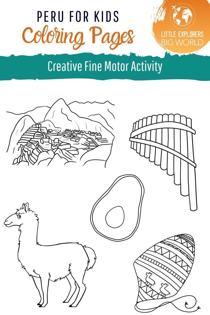 Peru For Kids Coloring Pages