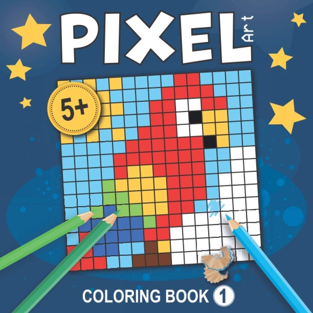 pixel art coloring pages