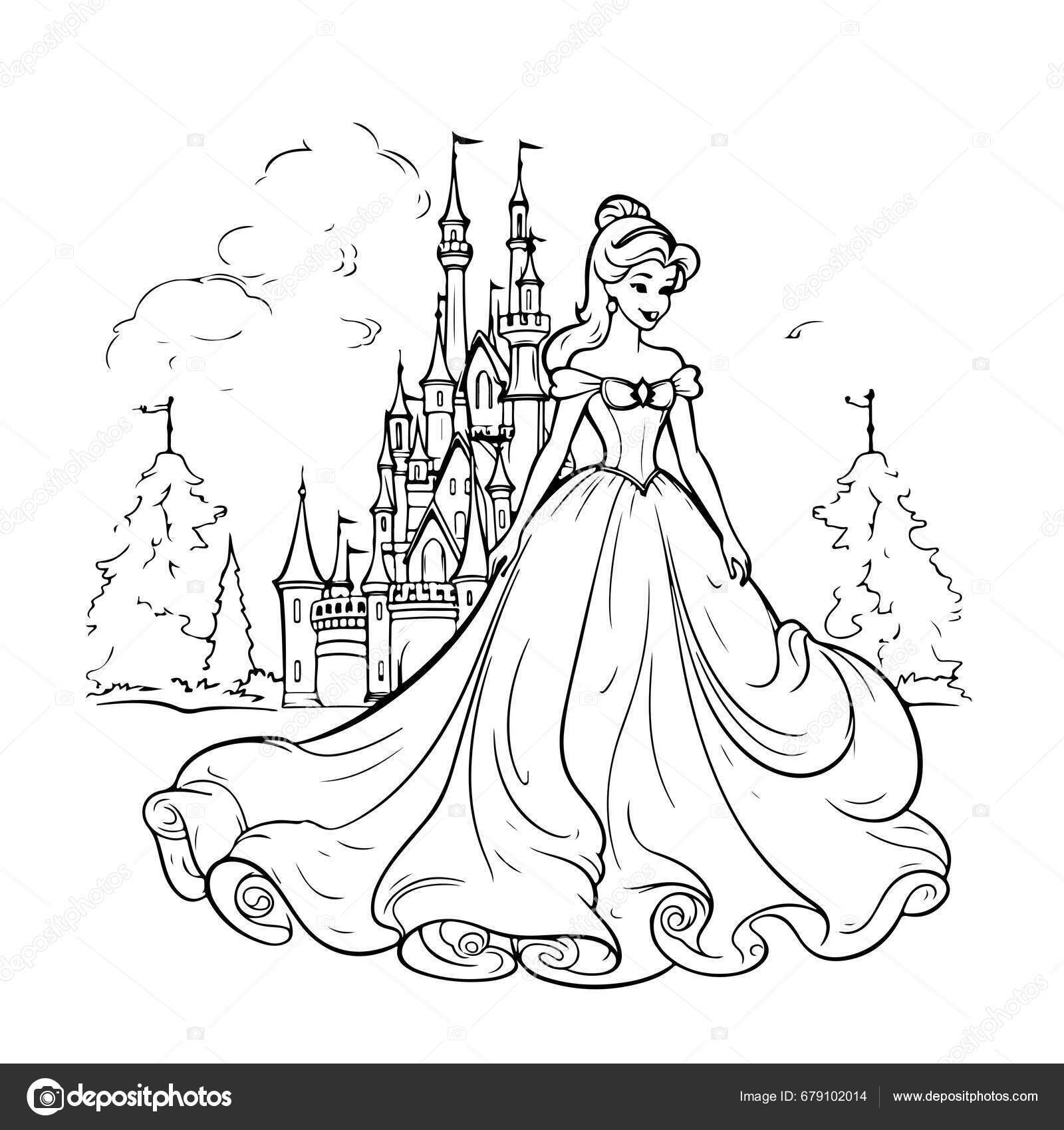 Princess Printout For Coloring Princess Coloring Page Free Printables Treasure Hunt Kids