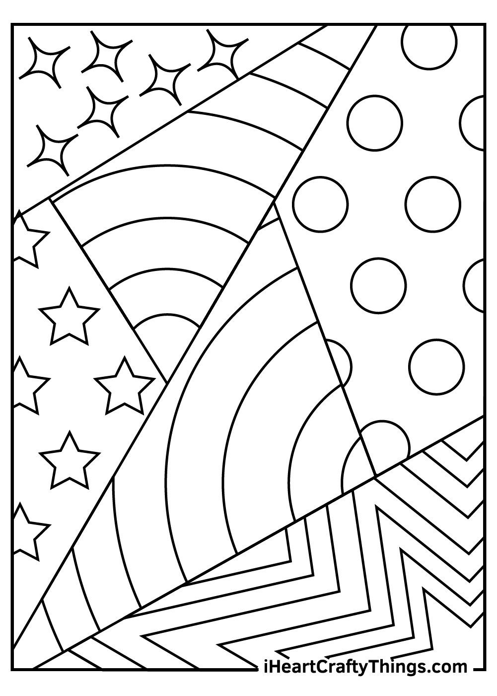 Abstract Coloring Sheets Printables