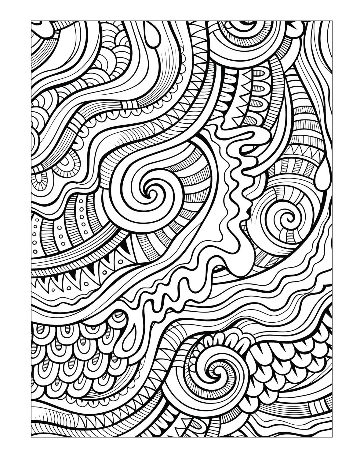 Printable Abstract Coloring Sheets Printable Party Favors