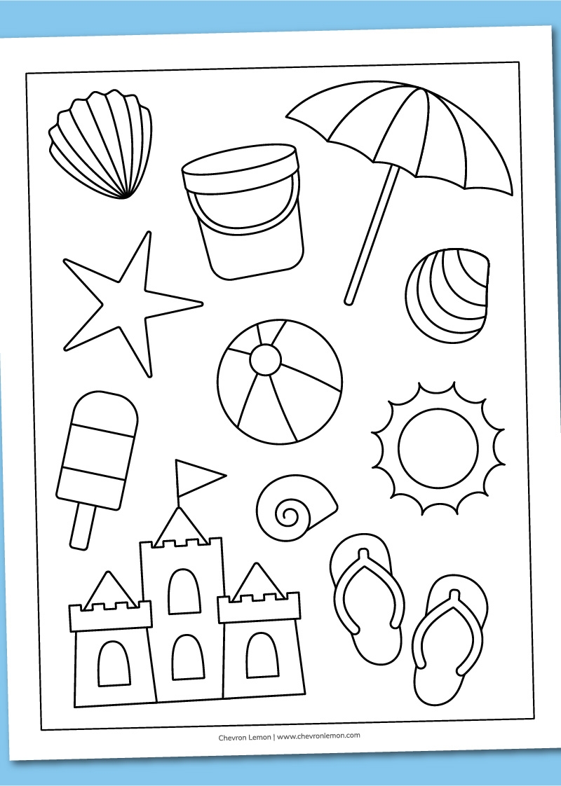 free printable beach coloring pages free printable beach coloring pages