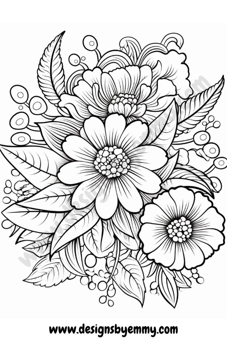 easy coloring pages for adults printable