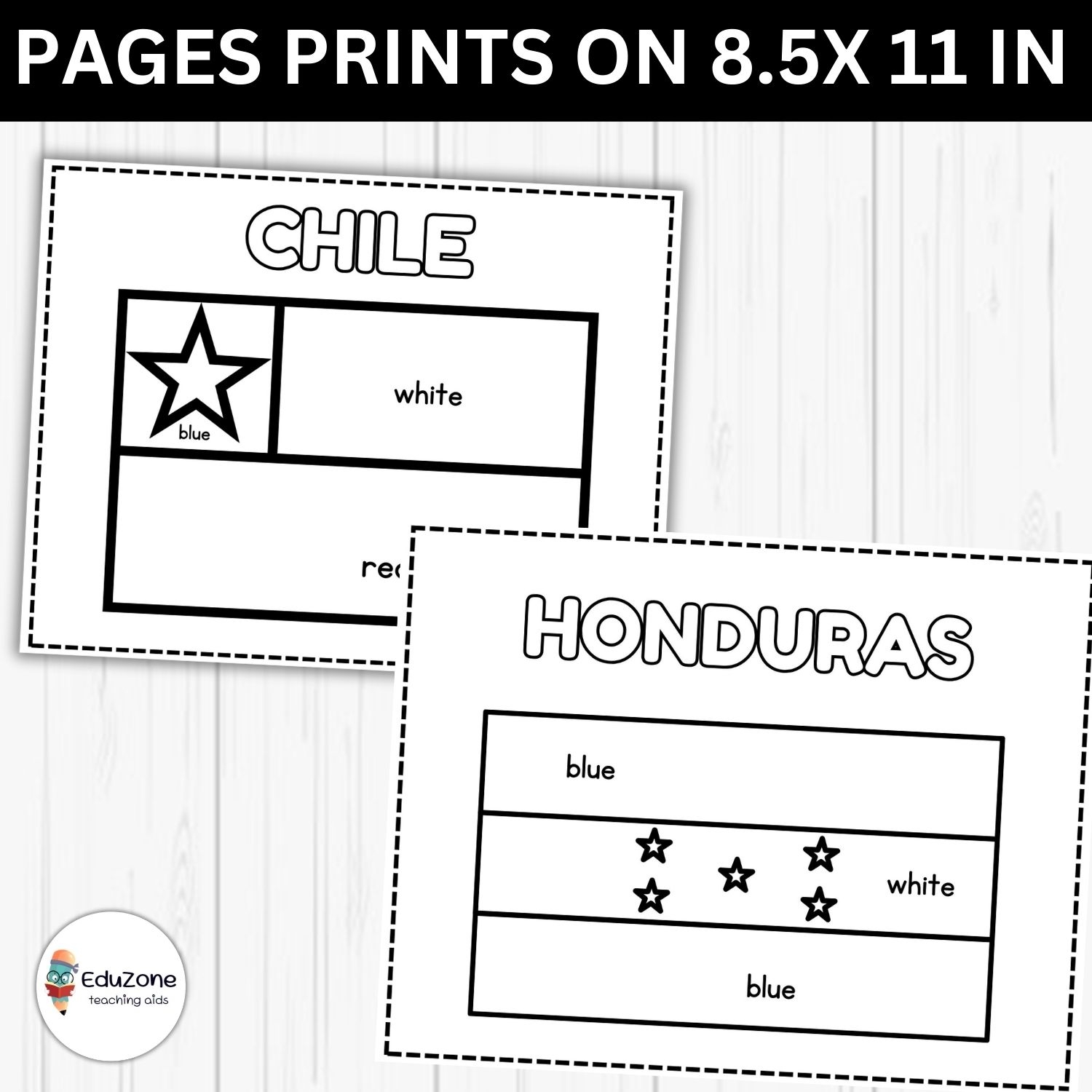 honduras flag coloring page