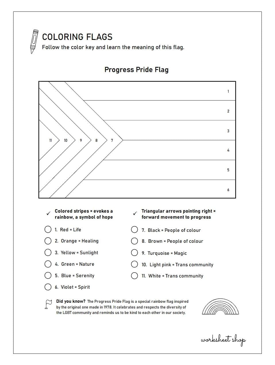 pride flag coloring page pride flag coloring page
