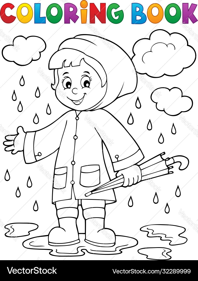 rainy day color pages