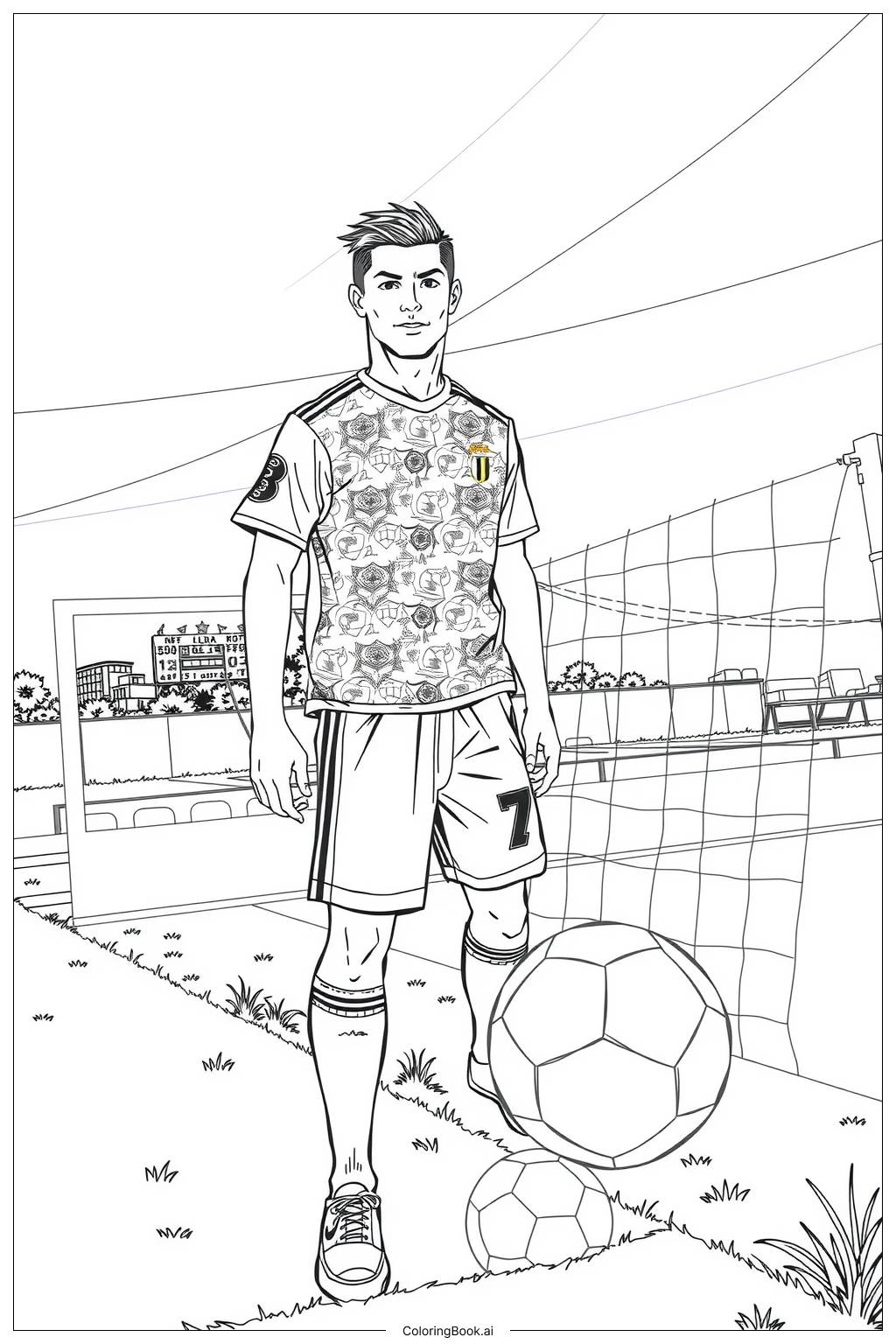 printable coloring pages soccer
