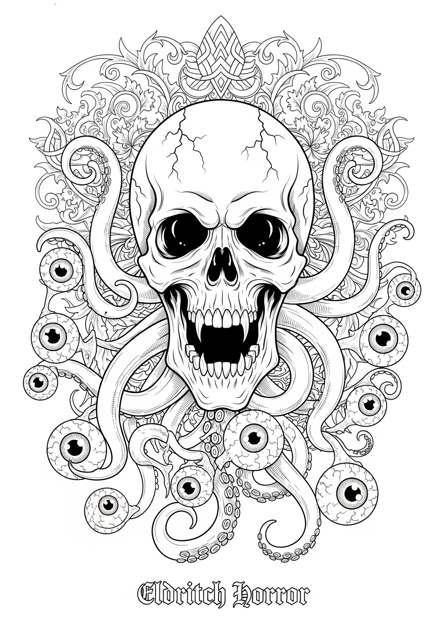 Scary Coloring Pages Archives Diy magazine