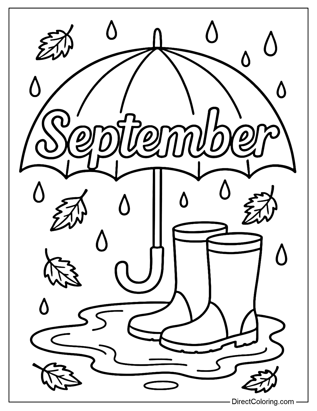 september coloring pages free printable