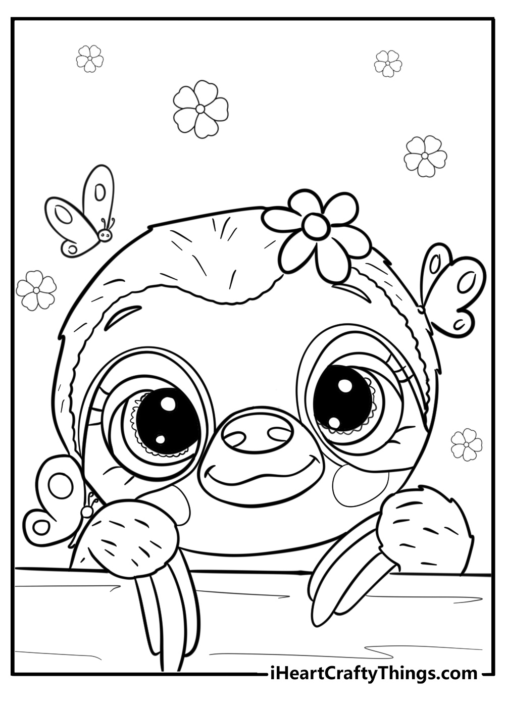 Sloth Coloring Pages 32 Free To Print Worksheets For Kids 