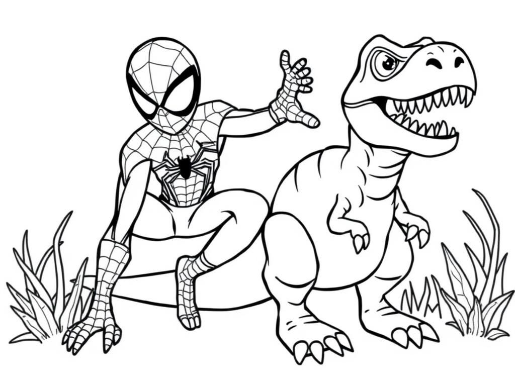 free printable coloring pages of spiderman
