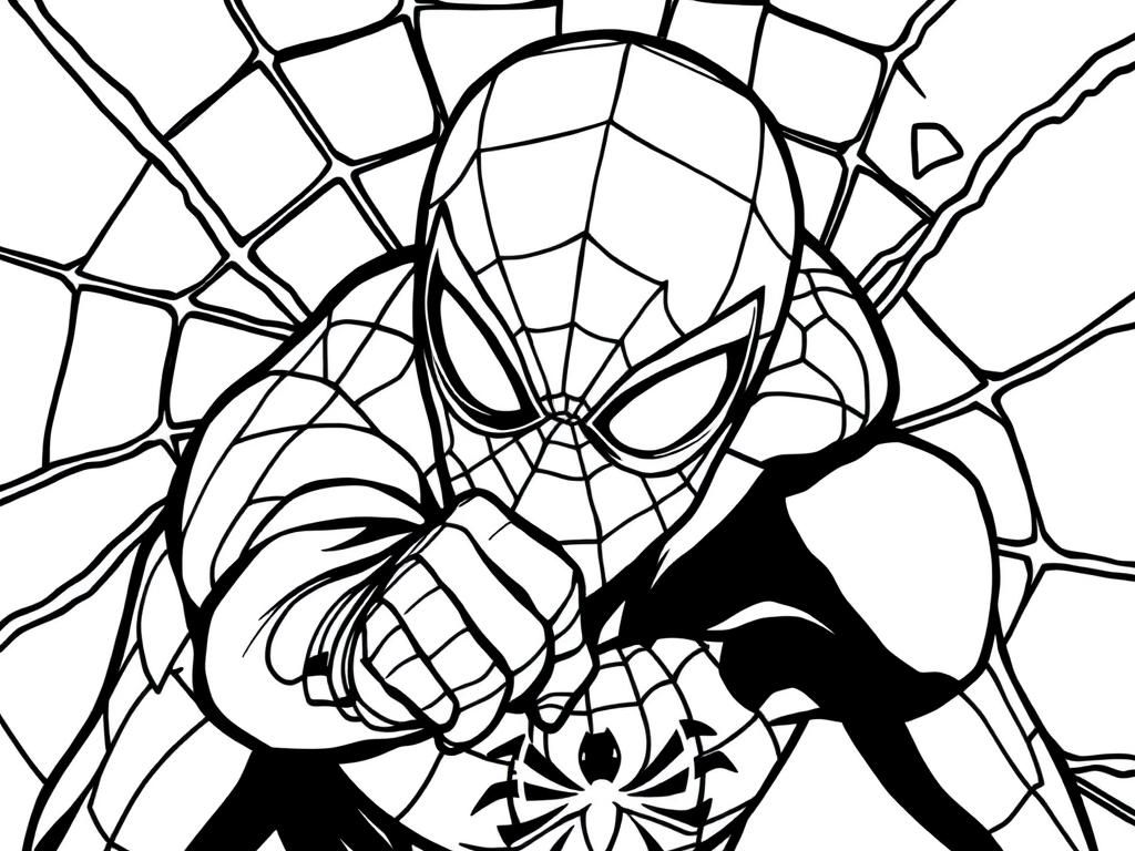 spiderman color sheets free spiderman color sheets free