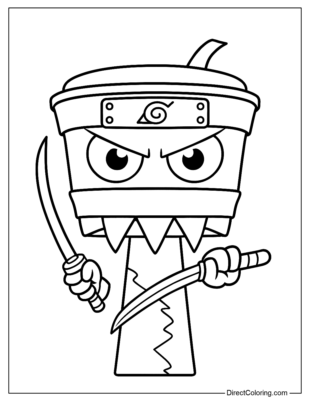 cappuccino assassino coloring page