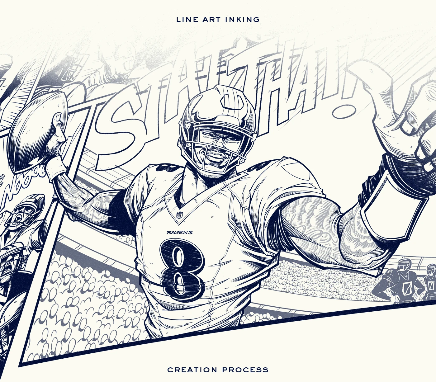 STAT THAT Lamar Jackson AWS NFL Behance
