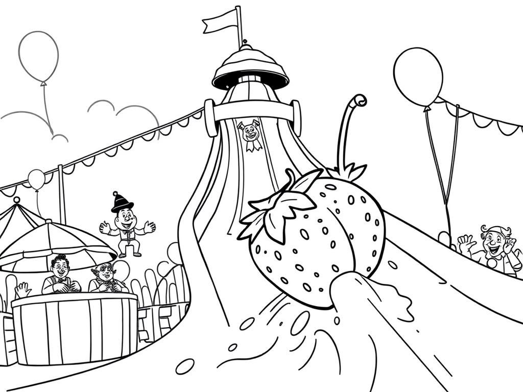 water park coloring pages