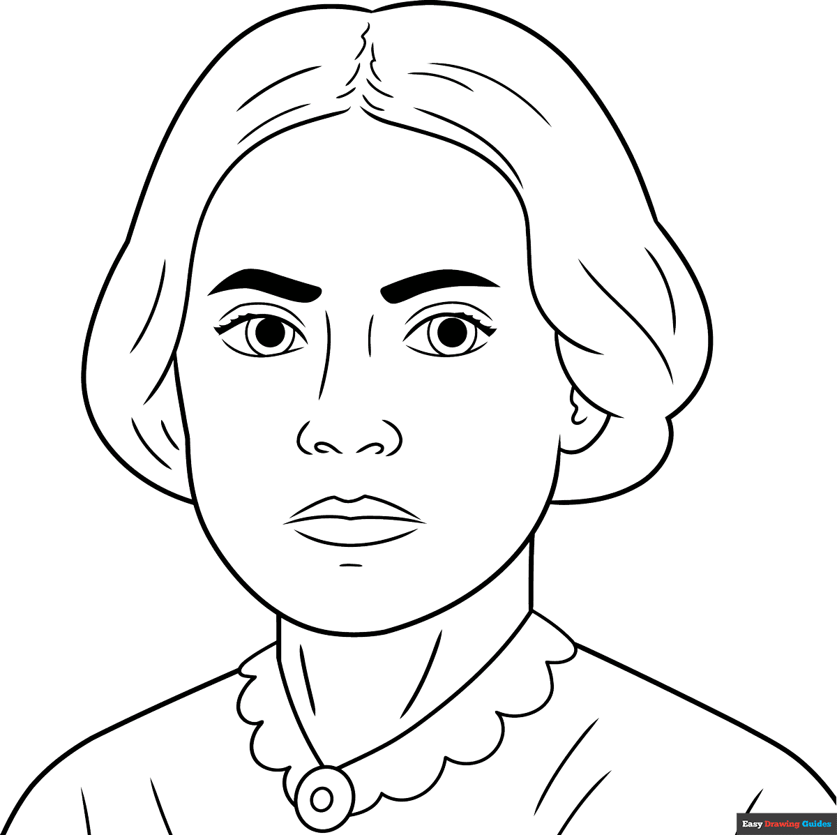 Susan B Anthony Coloring Page