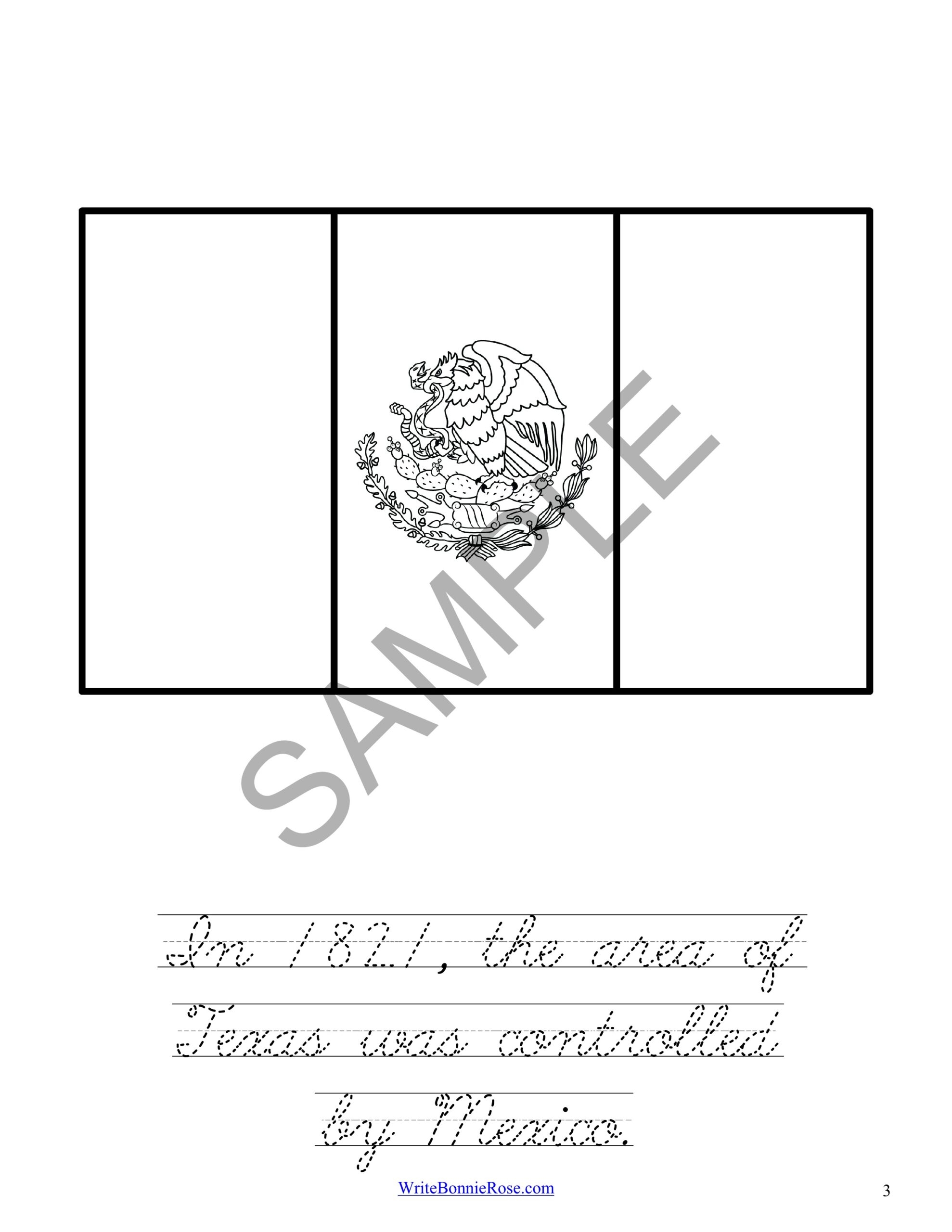 mexican flag coloring book