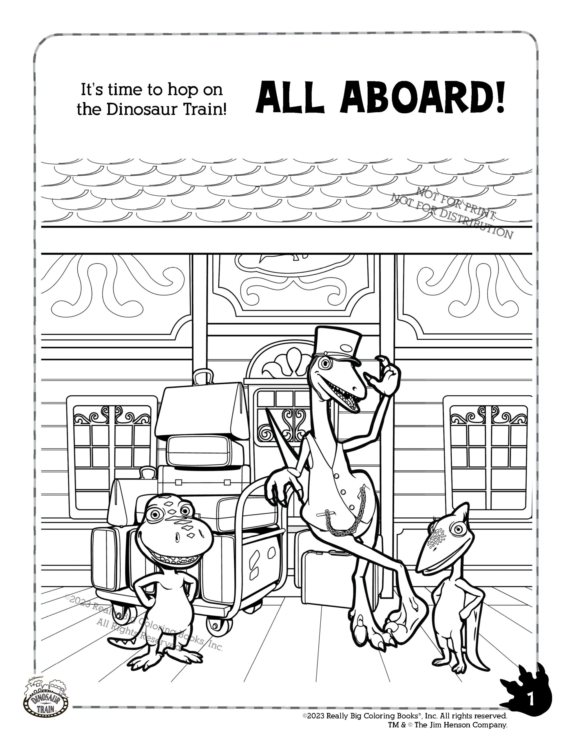 The Official Dinosaur Train Coloring And Activity Book