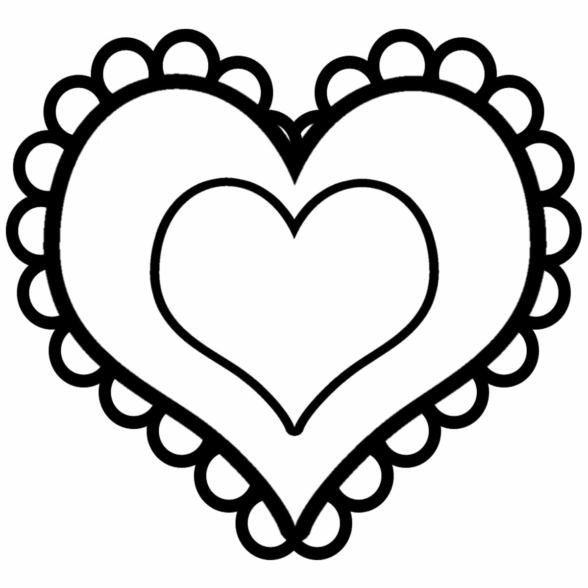 heart coloring pages for kids