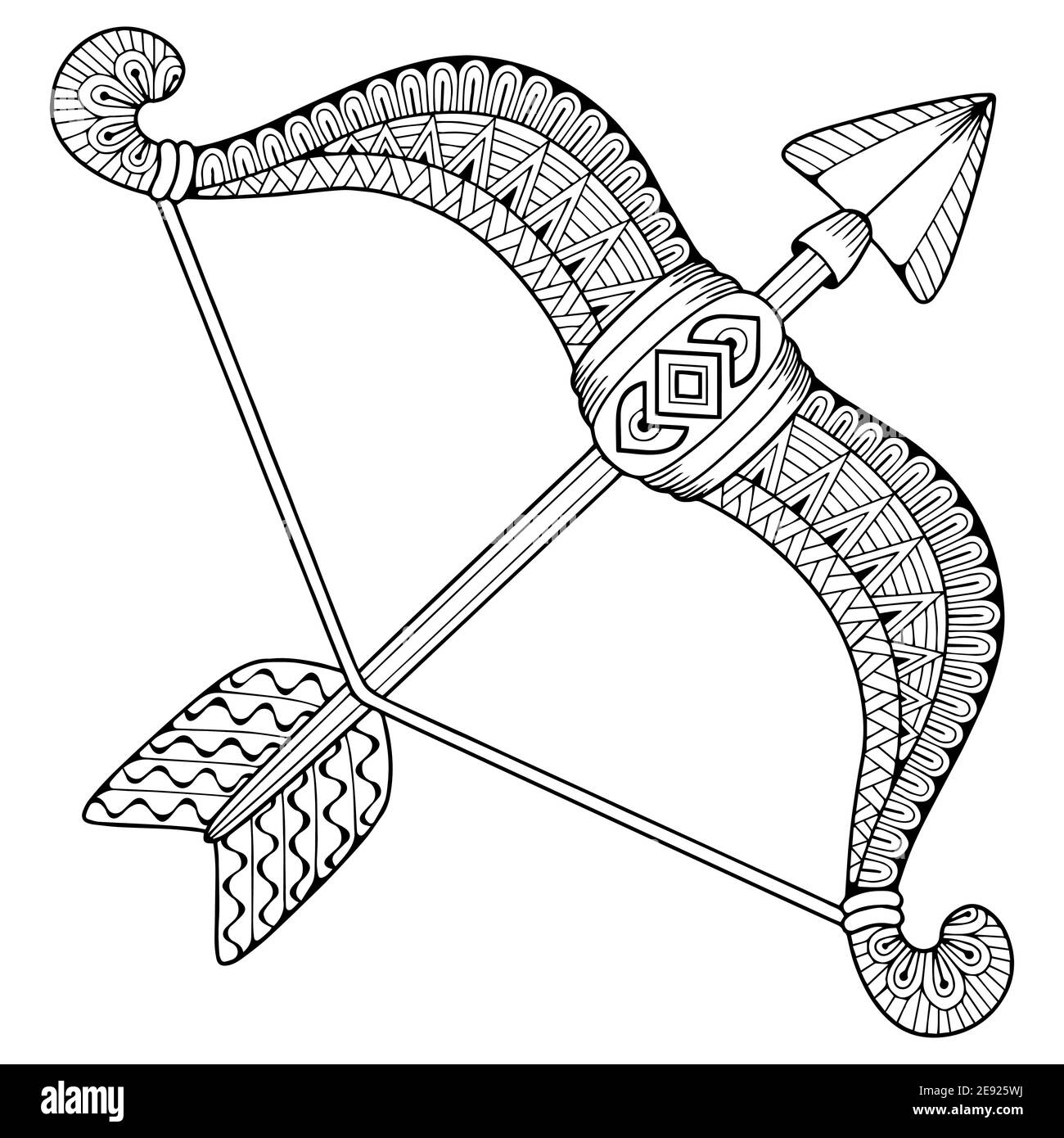Vector Coloring Book For Adult Silhouette Of Arrows And Bow Isolated On White Background Zodiac Sign Sagittarius Arrow Stock Vector Image Art Alamy Vector Coloring Book For Adult Silhouette Of Arrows And Bow Isolated On White Background Zodiac Sign Sagittarius Arrow Stock Vector Image Art Alamy