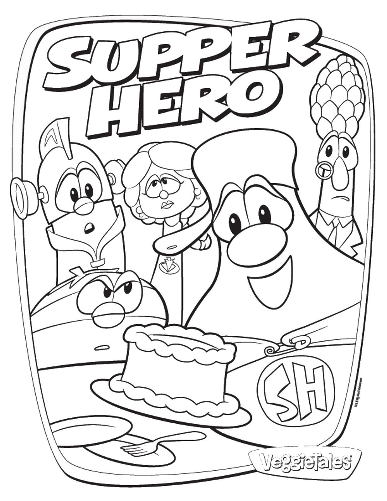  VeggieTales Coloring Pages Books 100 FREE And Printable 