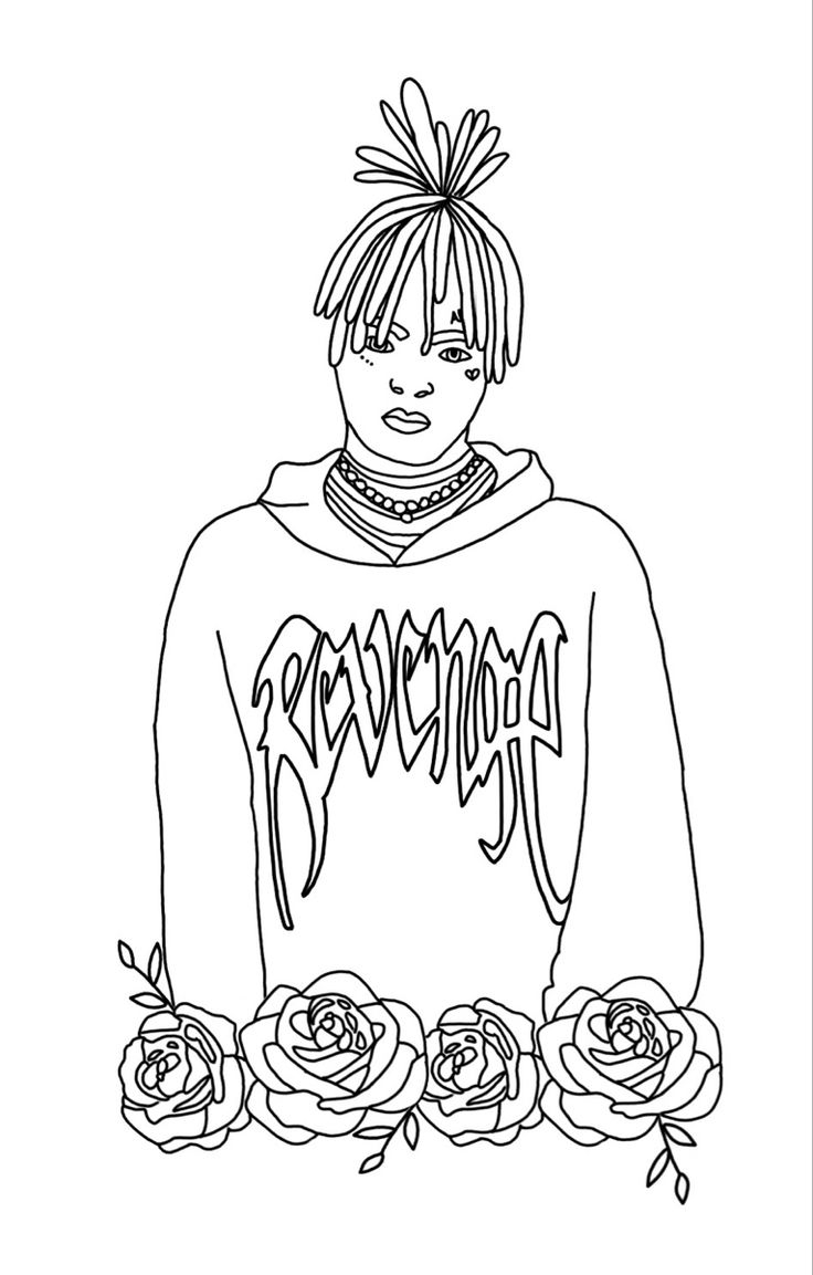 Xxxtentacion coloring coloringpages printable