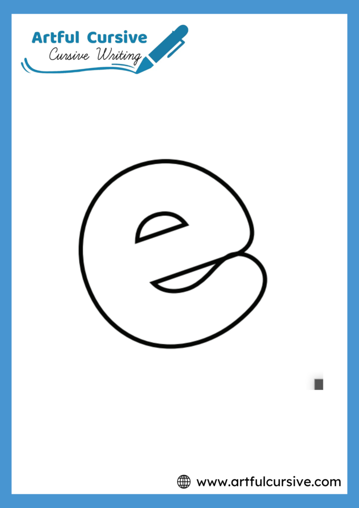 fun classroom activity featuring bubble letter E
