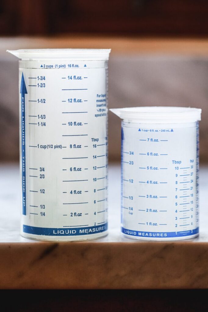 kitchen conversion chart for liquid measurements
